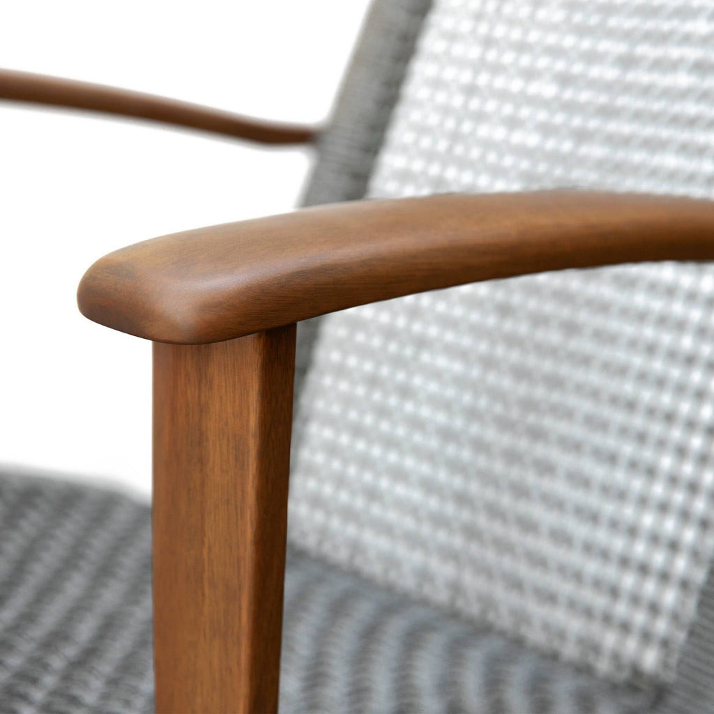 Eucalyptus Solid Wood Chair with Arms W506