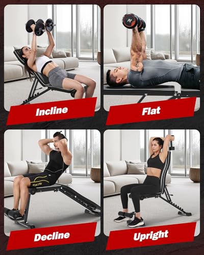 Adjustable Weight Bench 700LBS Weight Capacity R9142