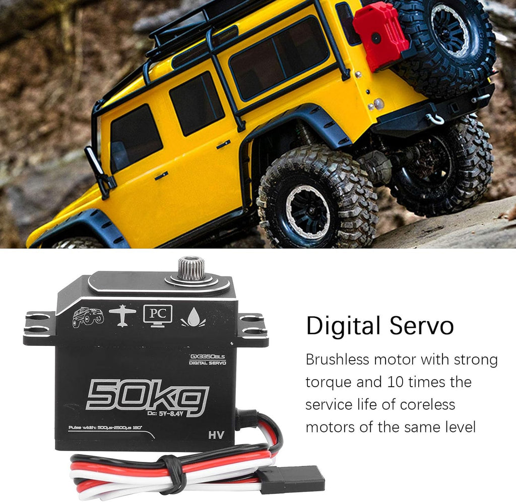 50KG Waterproof Stainless Steel Gear Digital Servo, Pack of 2 M3260