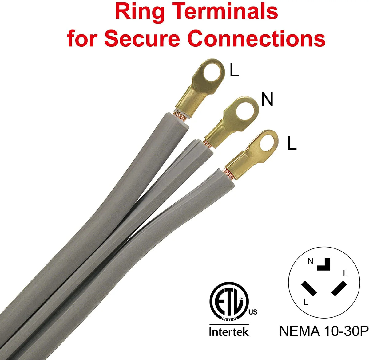 6 ft 10/3 SRDT 3-Wire 30 Amp Dryer Cord Y12011