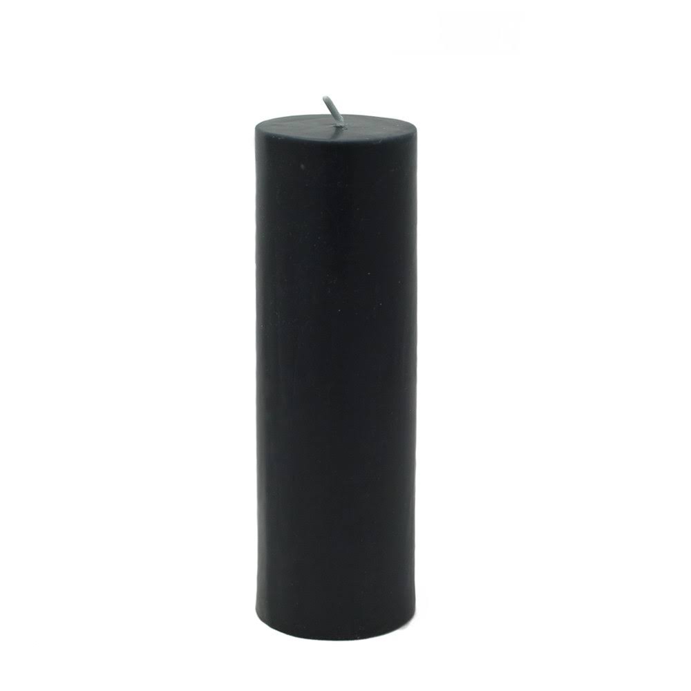 Black Pillar Candle 24 Pcs D960637
