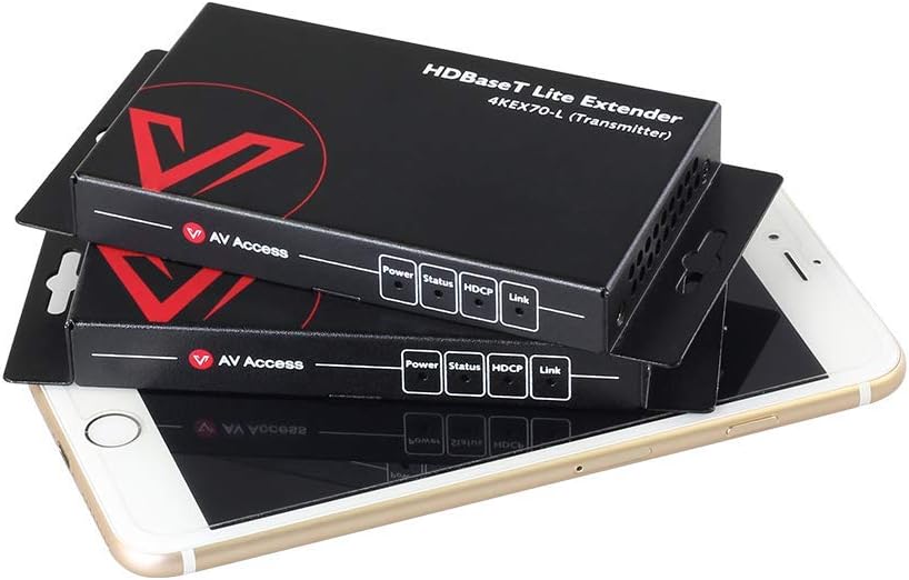 HDBaseT HDMI Extender Over Single Cat5e/6a/Cat7 Ethernet, 4K@60Hz 130ft, PoE IR RS232 HDCP2.2 HDR CEC EDID I619