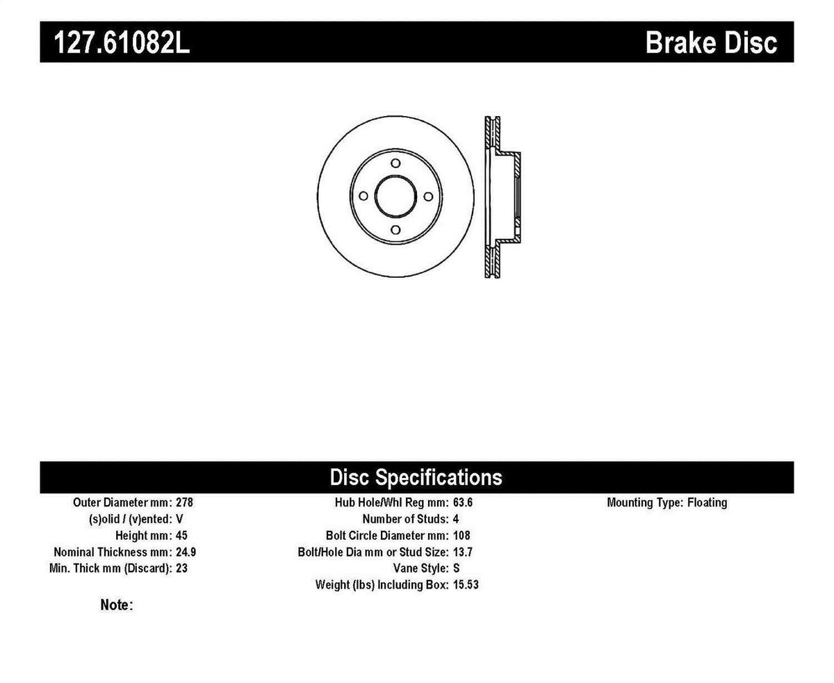 Slotted & Drilled Sport Brake Rotor F4940
