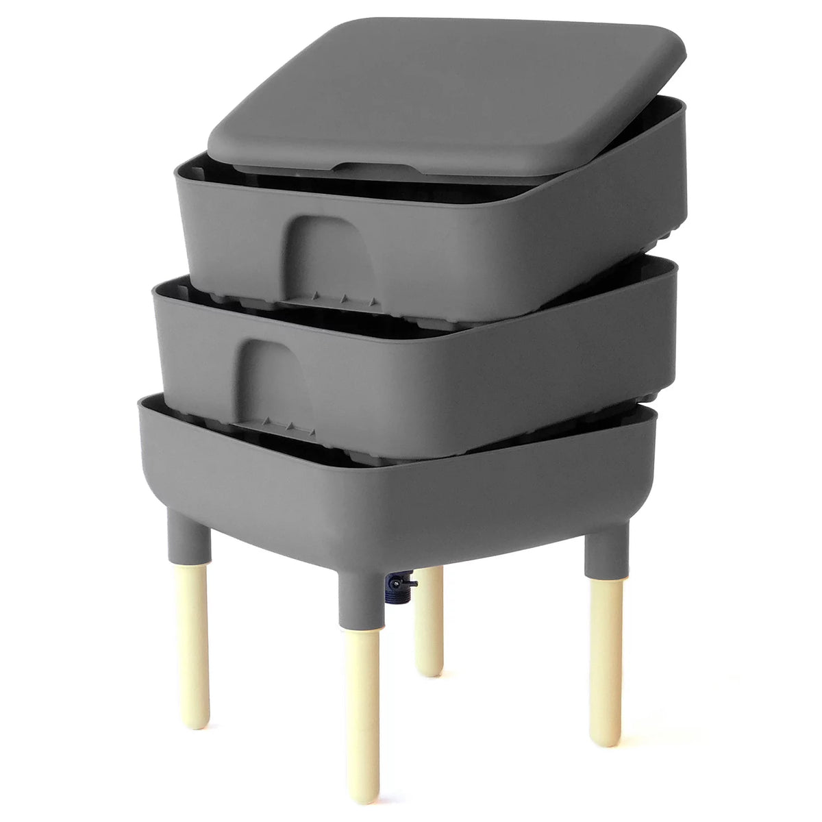 6 Gal Composting Bin System Gray M41712