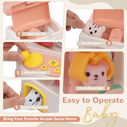 Mini Claw Machine with 30 pcs Toys Y642