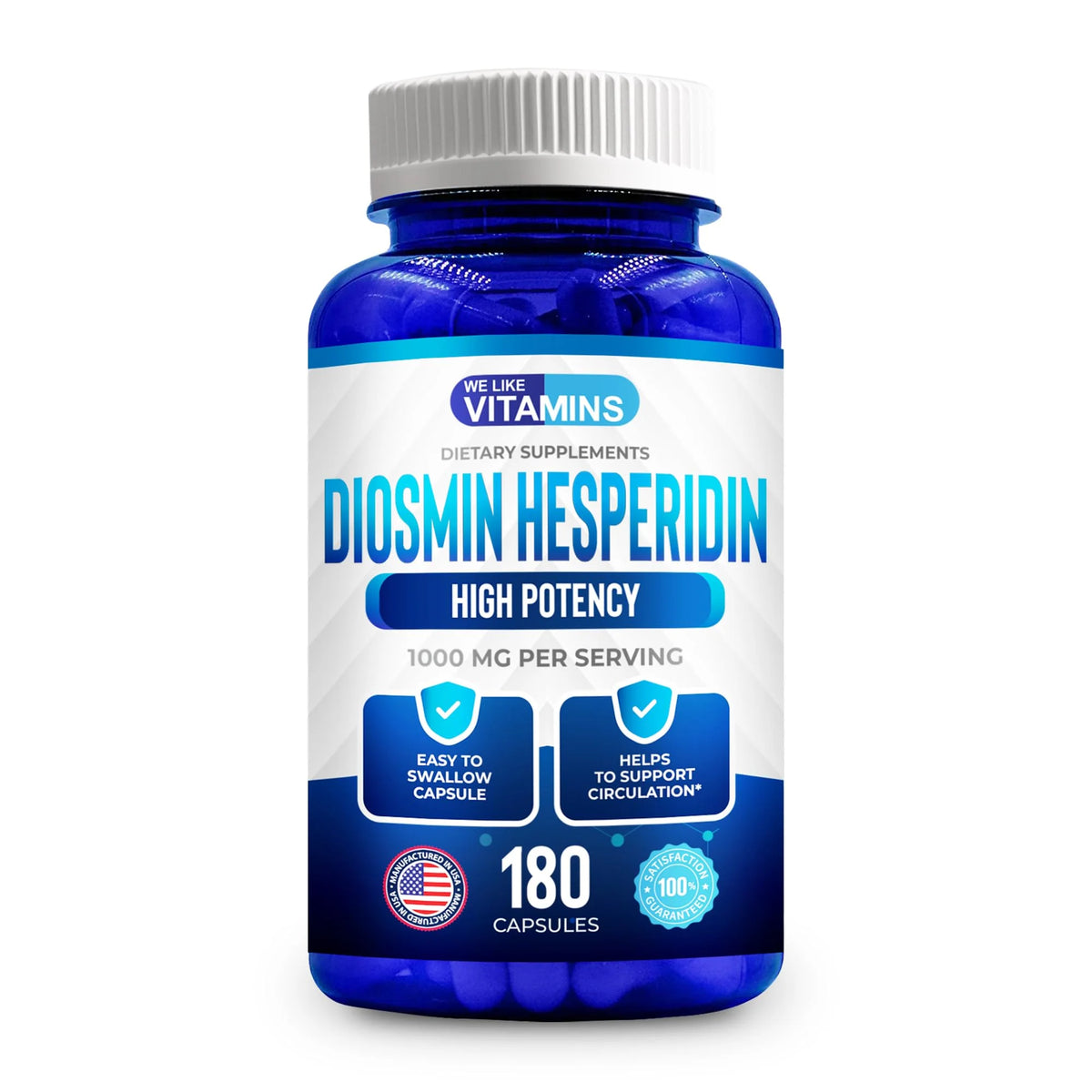 1000mg Diosmin Hesperidin 180 Capsules D80726
