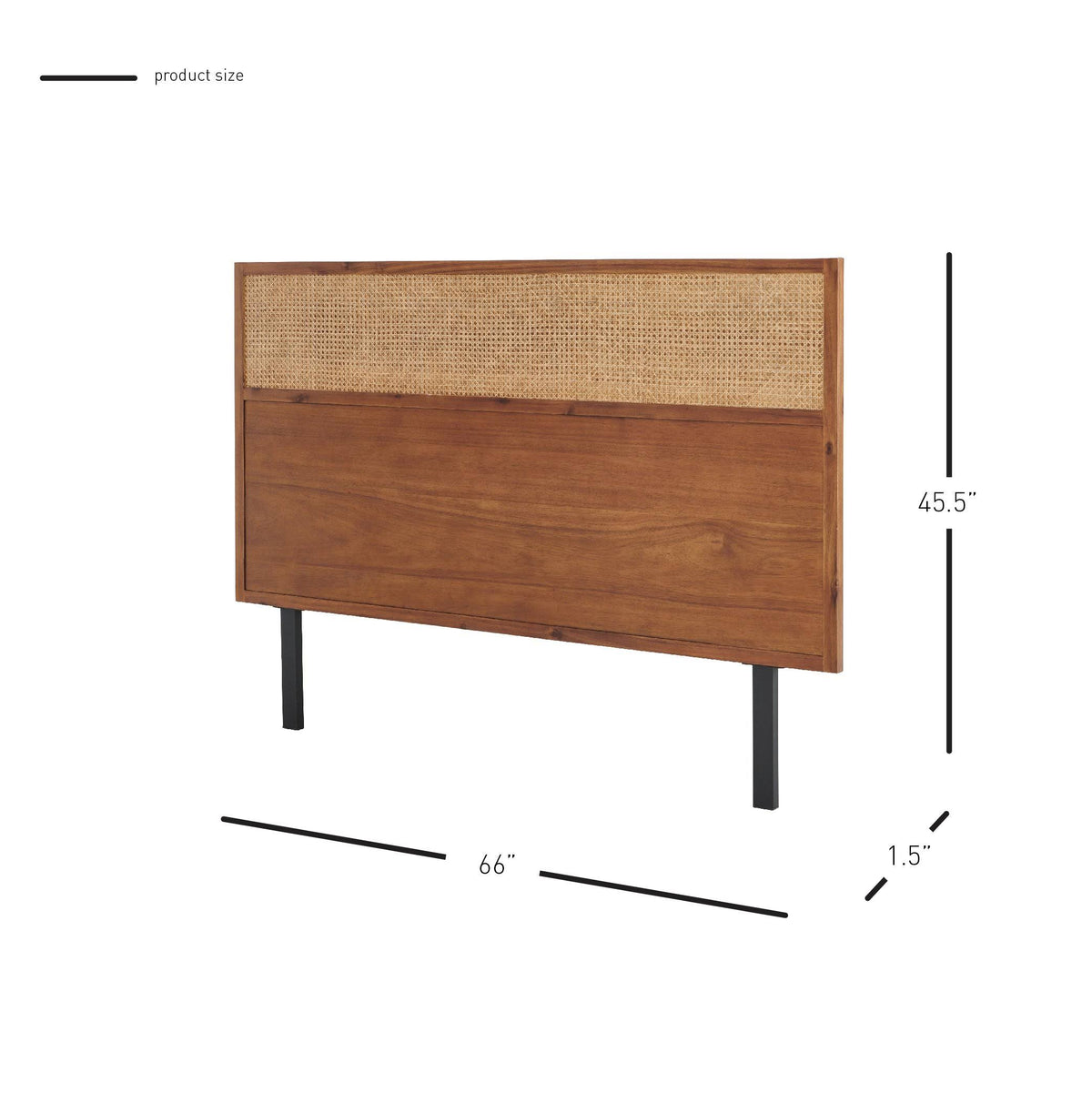 Rattan Queen Headboard Brown X702244