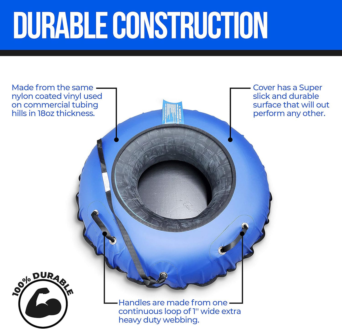 Blue Inflatable River Tube Z7080
