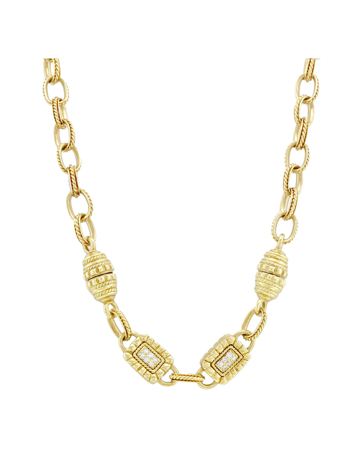 18k Yellow Gold Diamond Necklace M82752