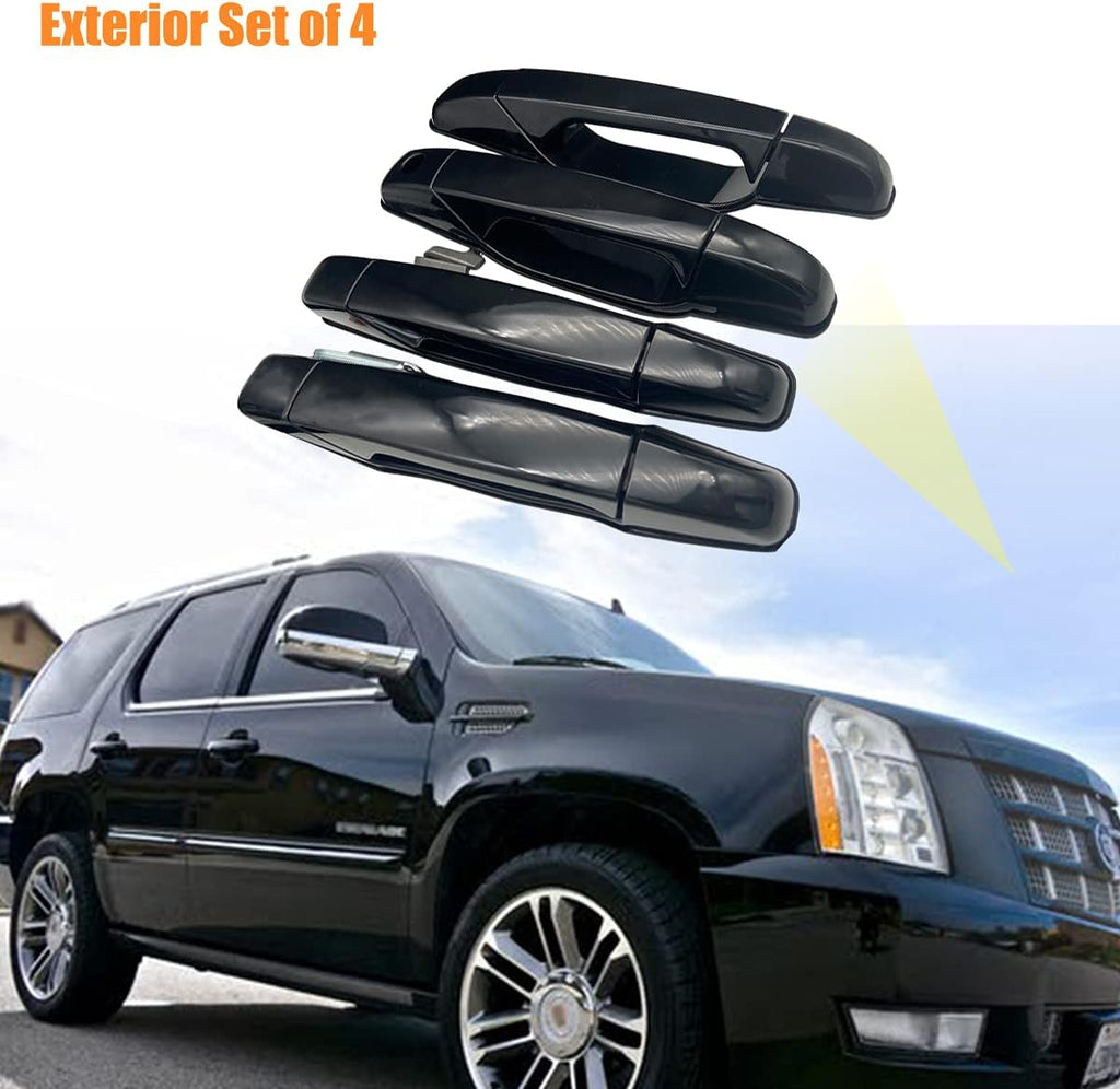 Black Exterior Door Handle Kit of 4 S2347