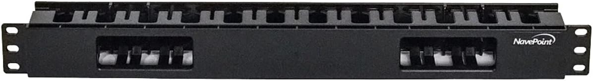 Black 4-Pack Rack Mount Cable Management Panel U76411