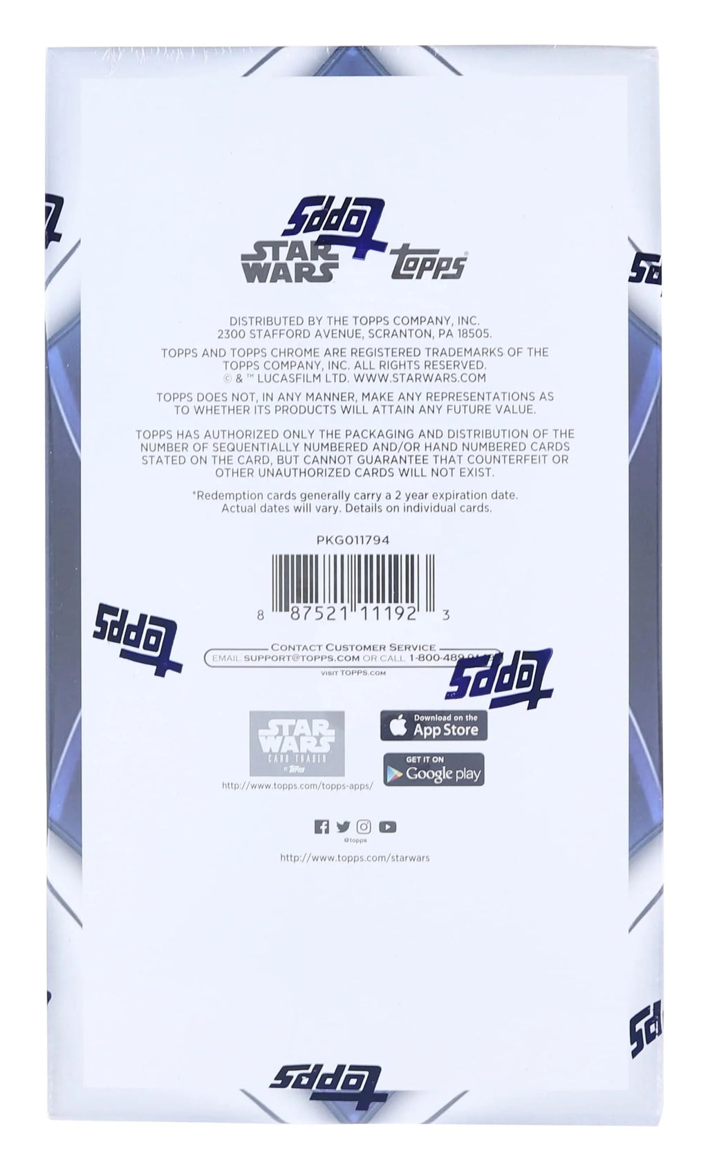 2022 Star Wars The Mandalorian Trading Card Box 18 Packs K874