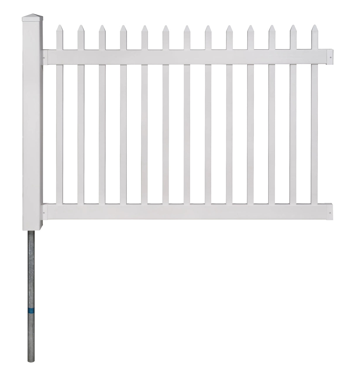 4ft x 6ft No-Dig Fence with Post Anchor & Cap H716
