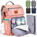 Gray Baby Diaper Bag Backpack with Changing Pad J2670