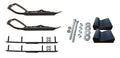 Black Snowmobile Skis with 4" Round Bars Complete Kit E920