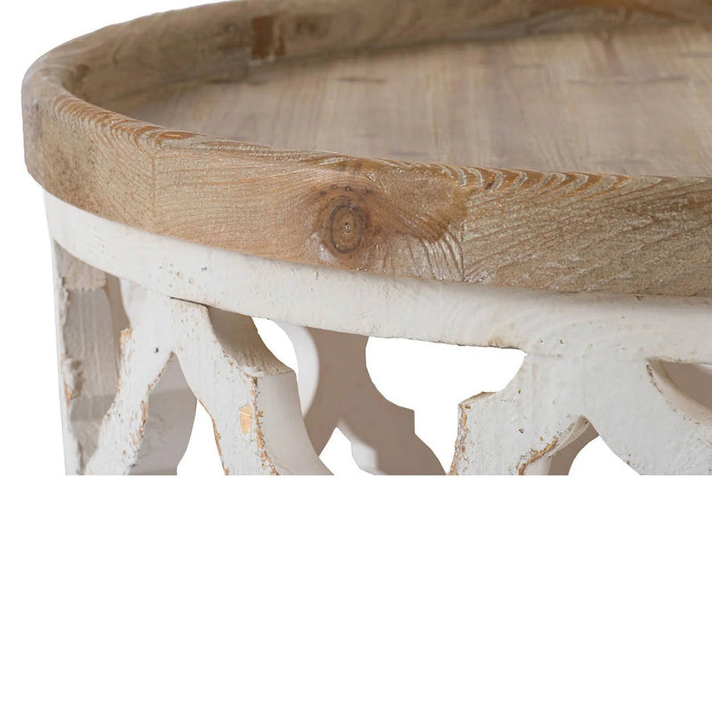 Round White Coffee Table R55332