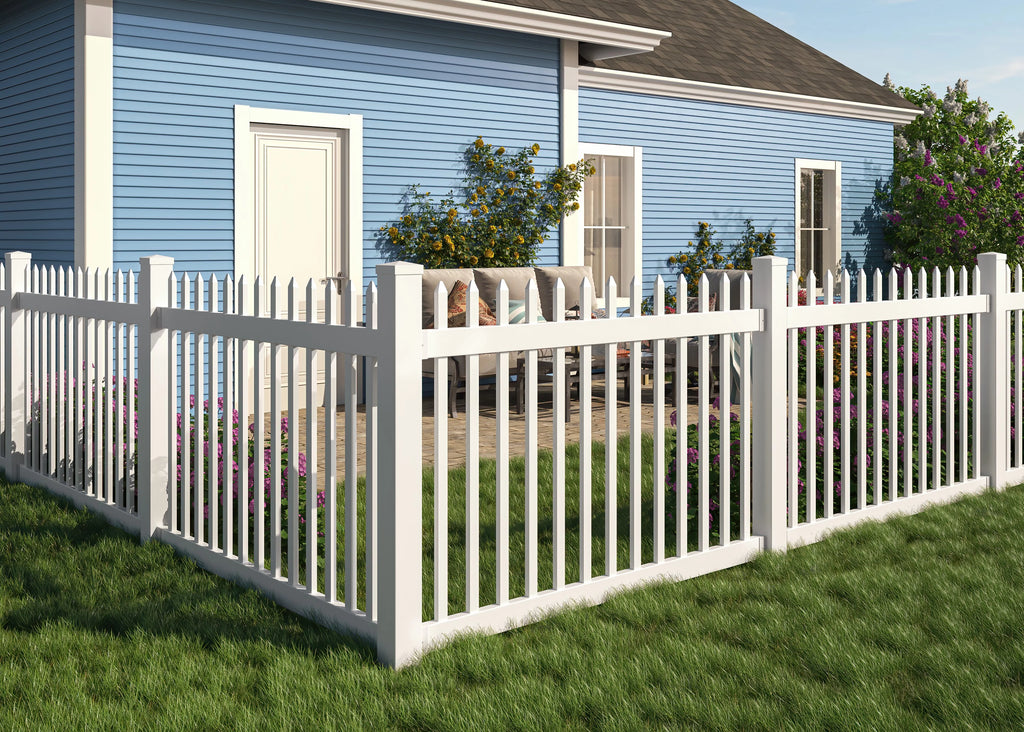 4ft x 6ft No-Dig Fence with Post Anchor & Cap H716