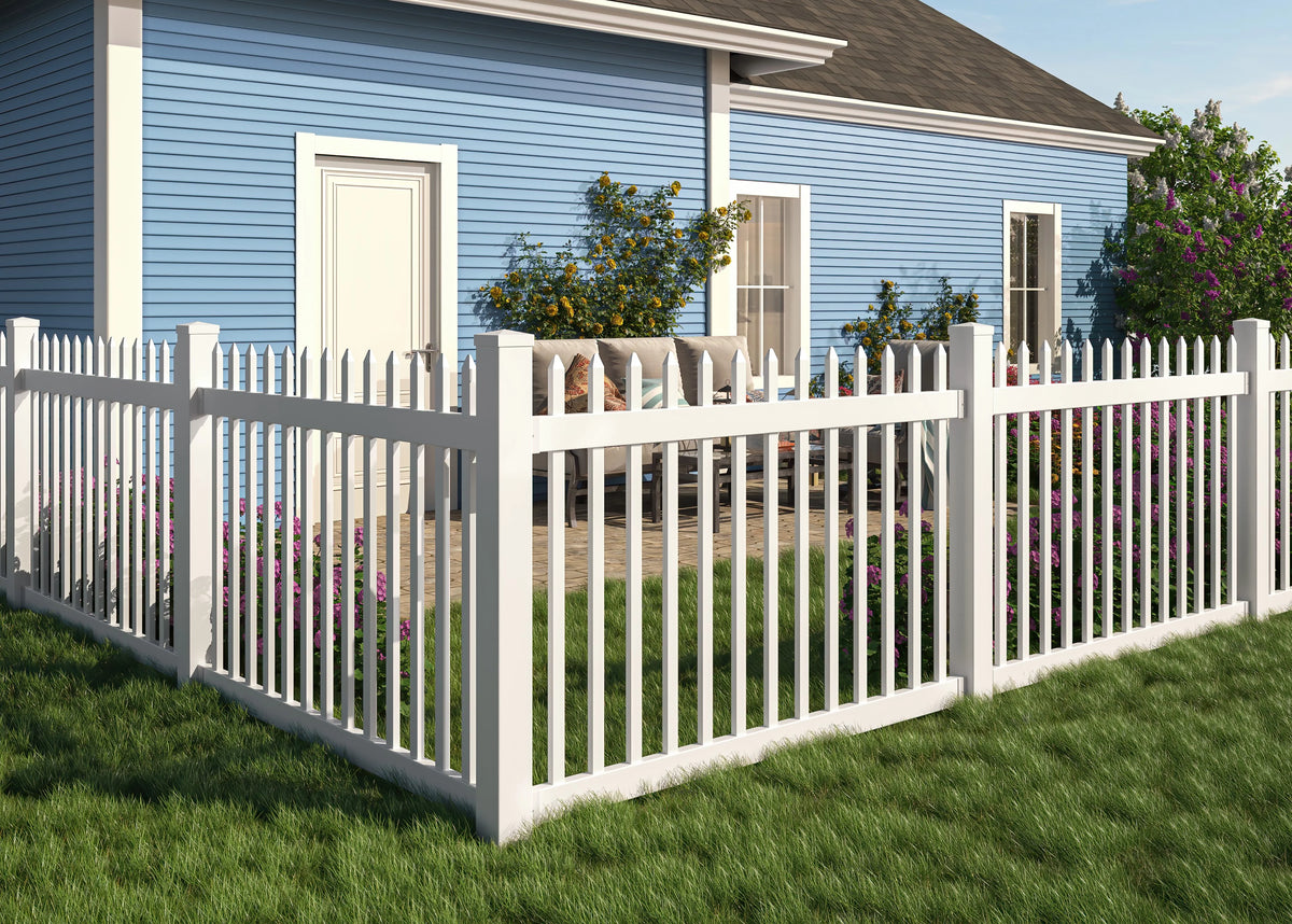 4ft x 6ft No-Dig Fence with Post Anchor & Cap H716