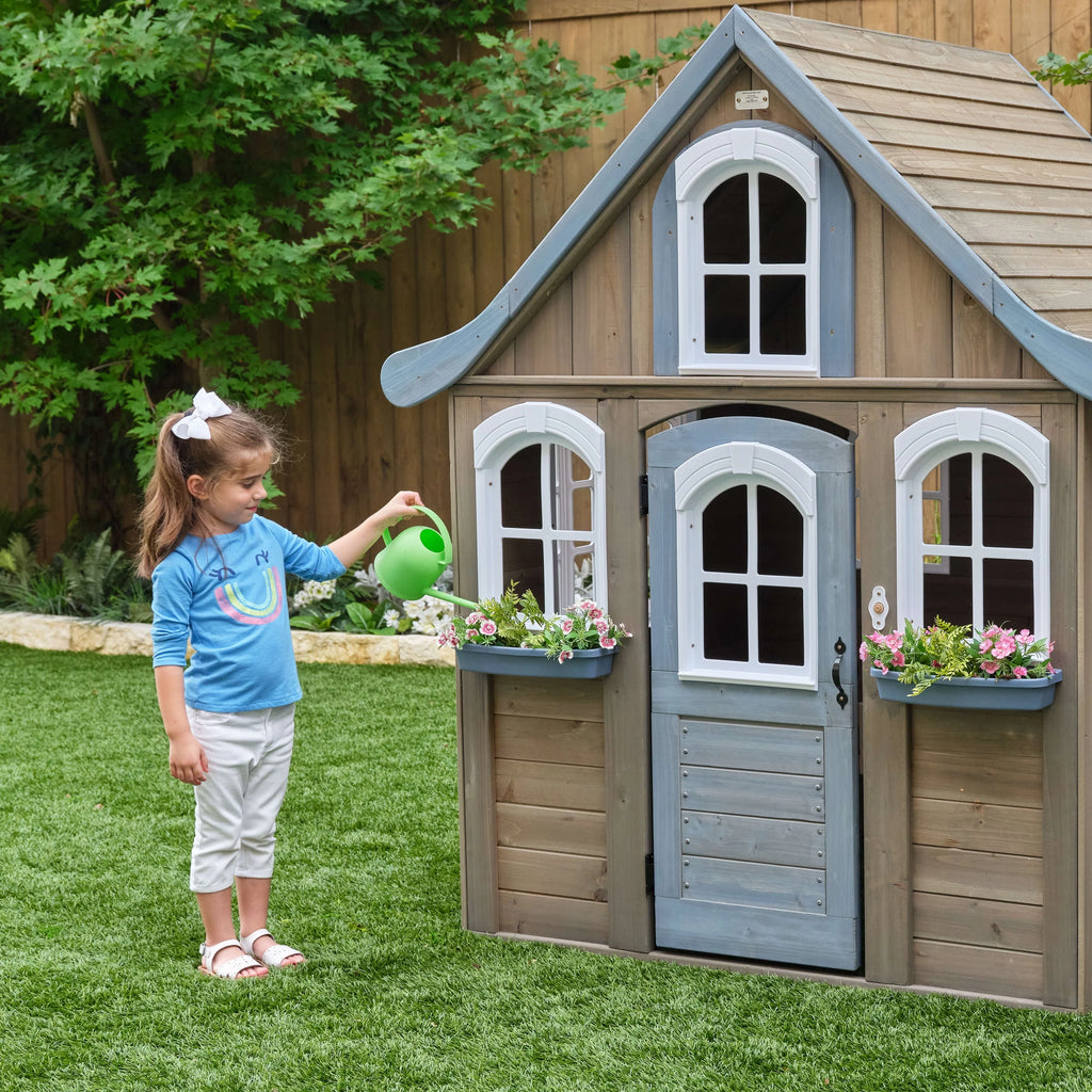 Wooden Outdoor Playhouse with Kitchen G2564