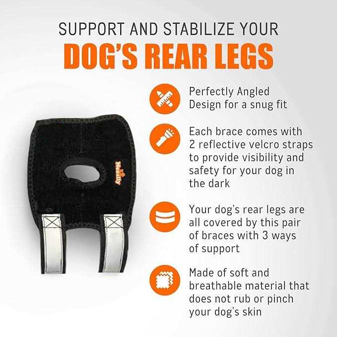 Small Dog Rear Leg Support Splint Braces N183
