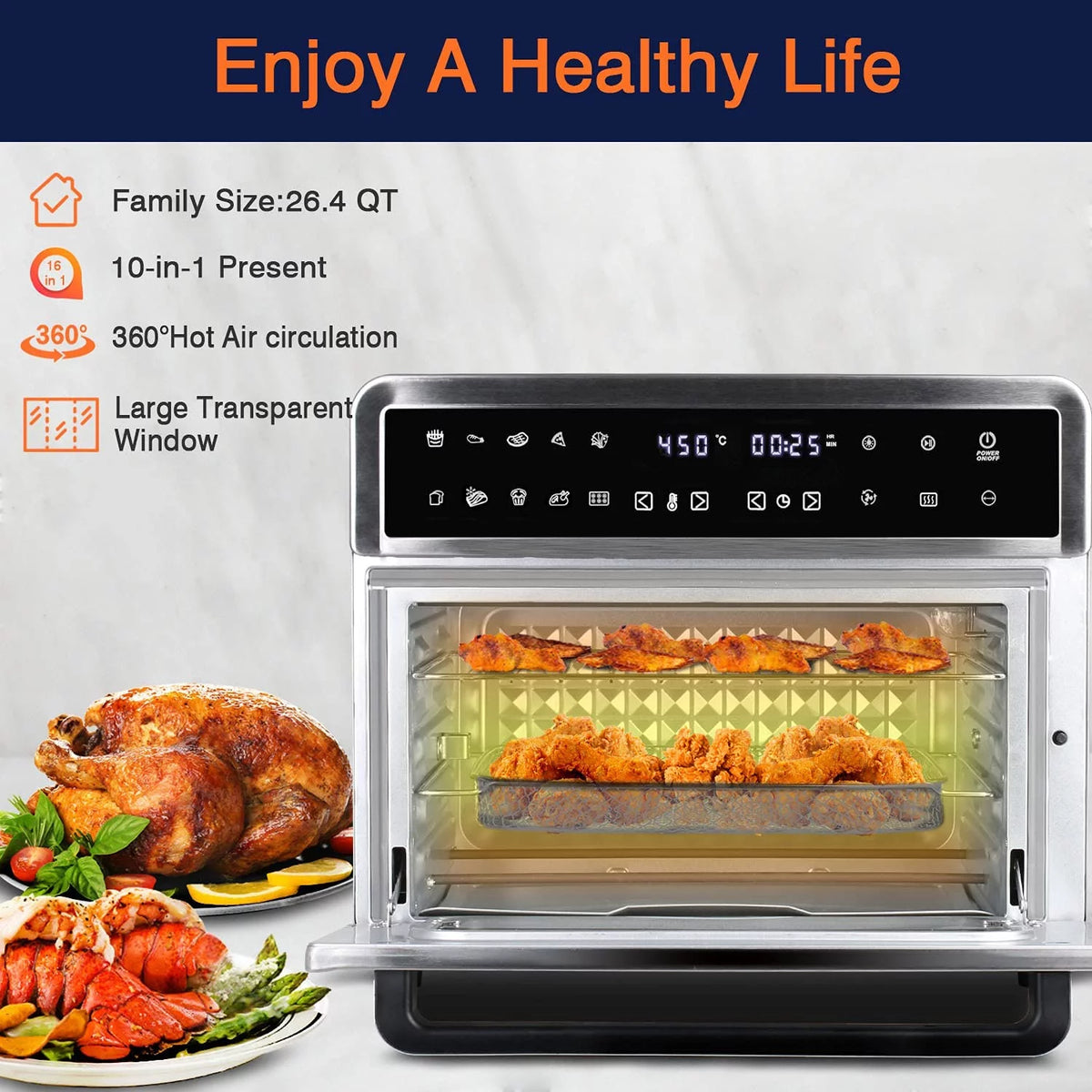 26QT Air Fryer Oven D8257