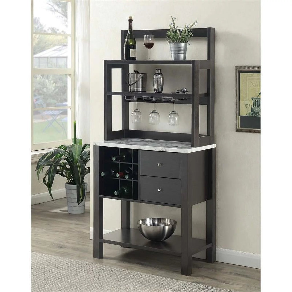 Espresso Wood Finish Serving Bar U702296