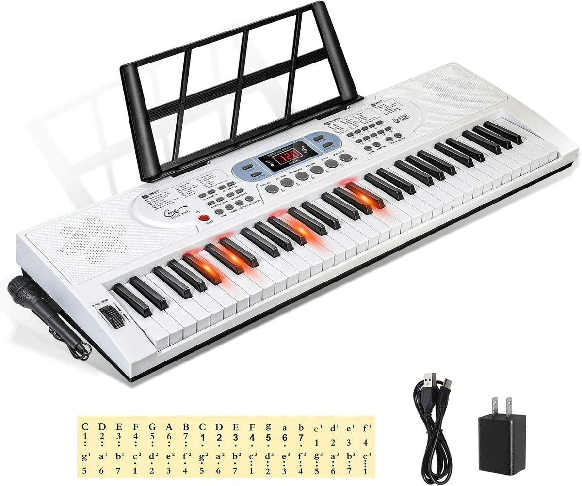61 Key Electronic Keyboard with Lighted Keys F7013
