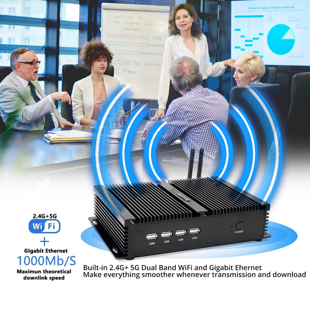 Mini PC Intel Core i5 8GB 512GB 4K 1000Mbps LAN HDMI VGA WiFi P980