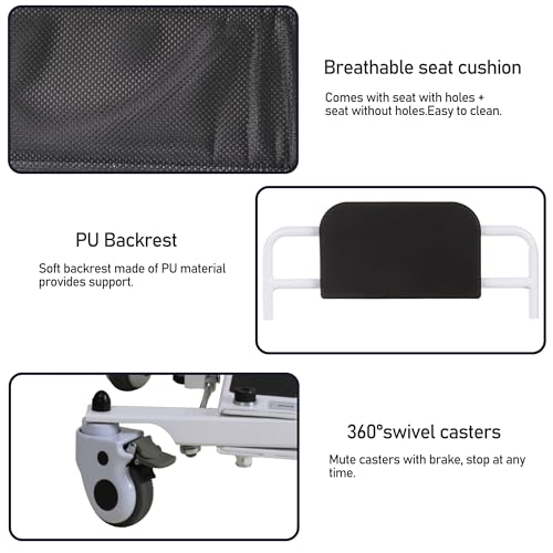 Portable Patient Transfer Chair with Soft Cushion S959808