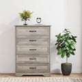 Grey 5 Drawer Dresser R1981