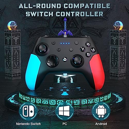 Wireless Pro Controller for Nintendo Switch 2/Switch/Lite/Switch OLED/PC with Wake-up, Turbo Vibration Z74115