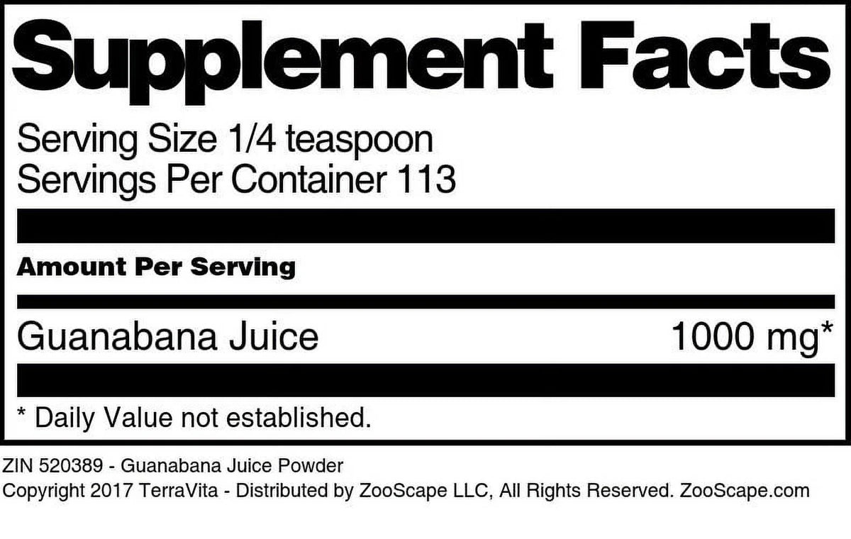 Guanabana Juice Powder 4 oz 3-Pack N10633
