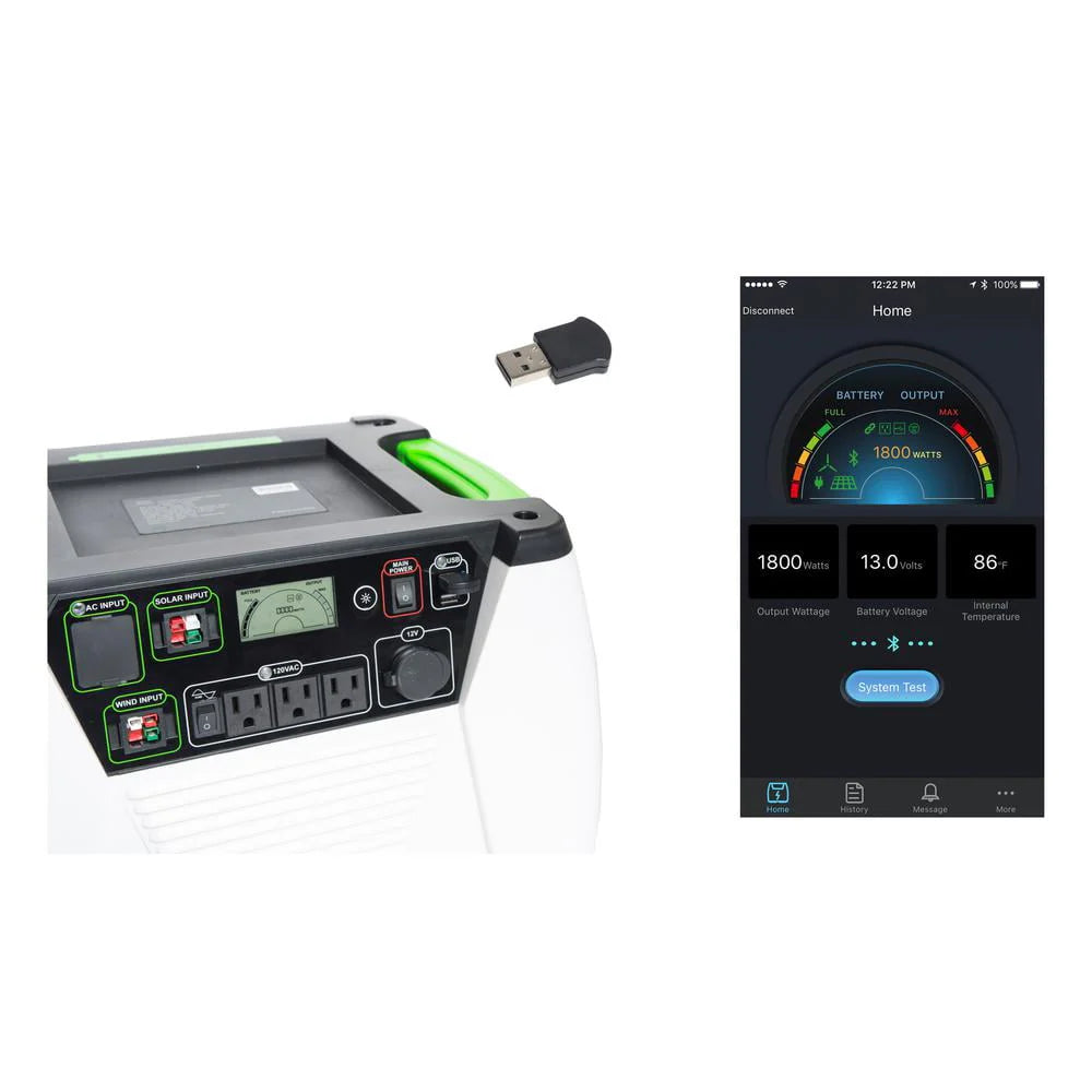 Portable Generator with Solar Power Panel H7556