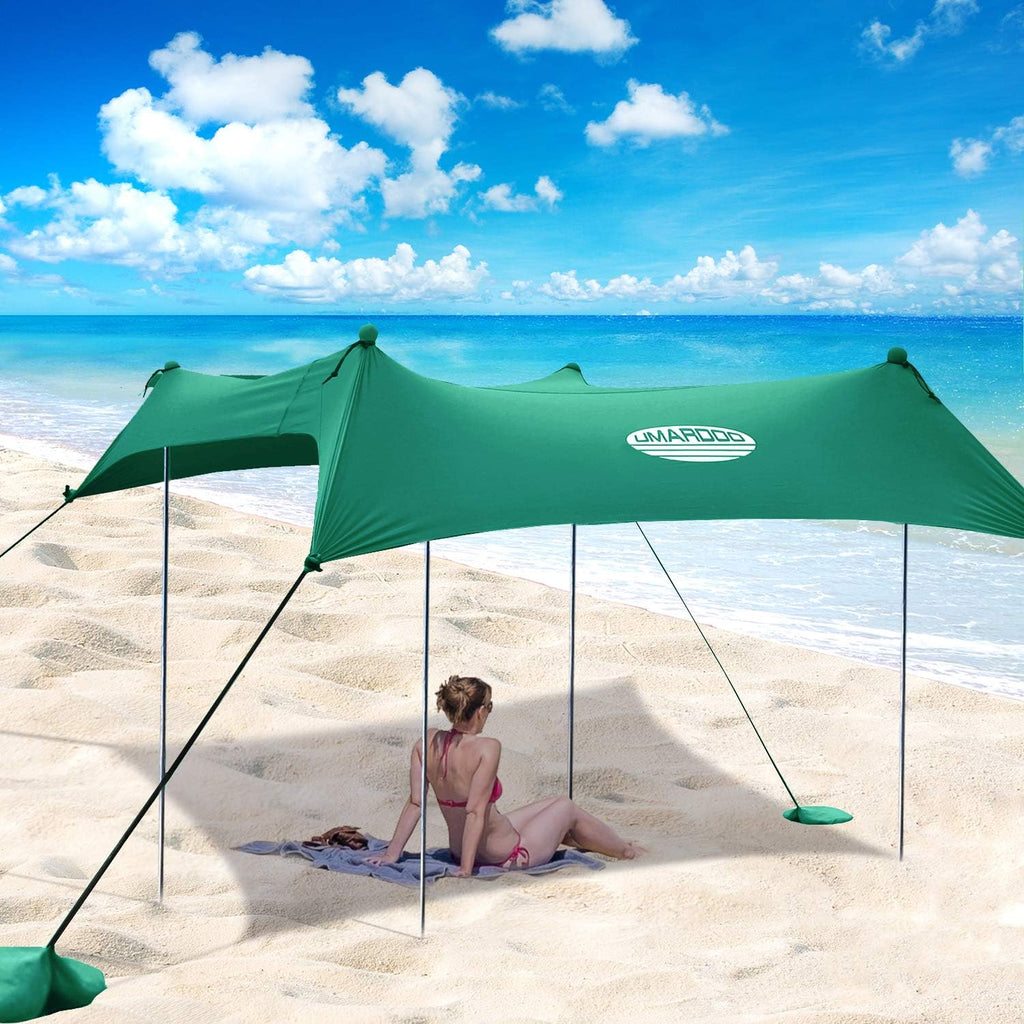 Pop Up Beach Sunshade Tent with Carrying Bag (Blue, 7X7 FT) P232