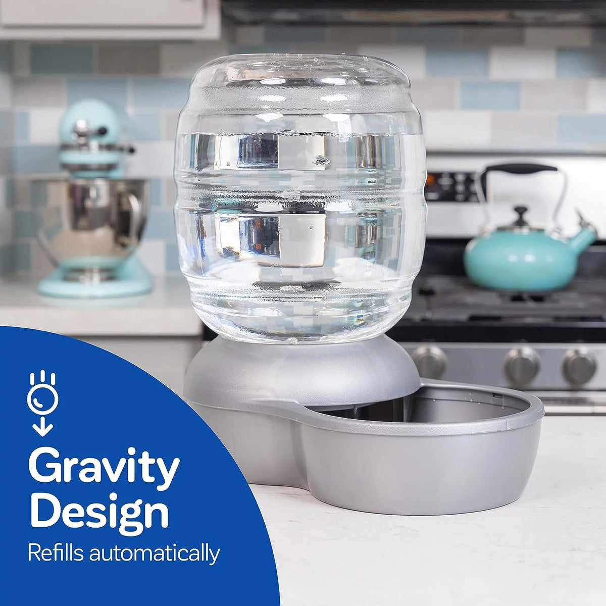 Gravity Pet Waterer with Microban, 4 Gallons P839
