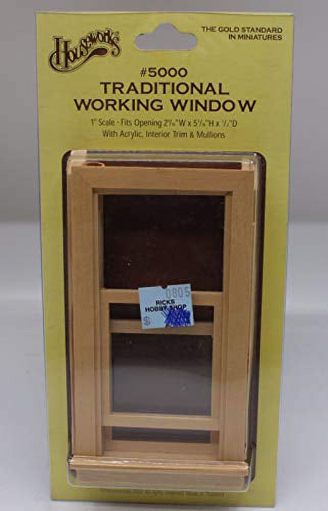 Dollhouse Miniature Traditional Working Window F6522