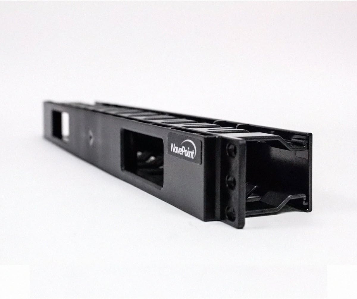 Black 4-Pack Rack Mount Cable Management Panel U76411