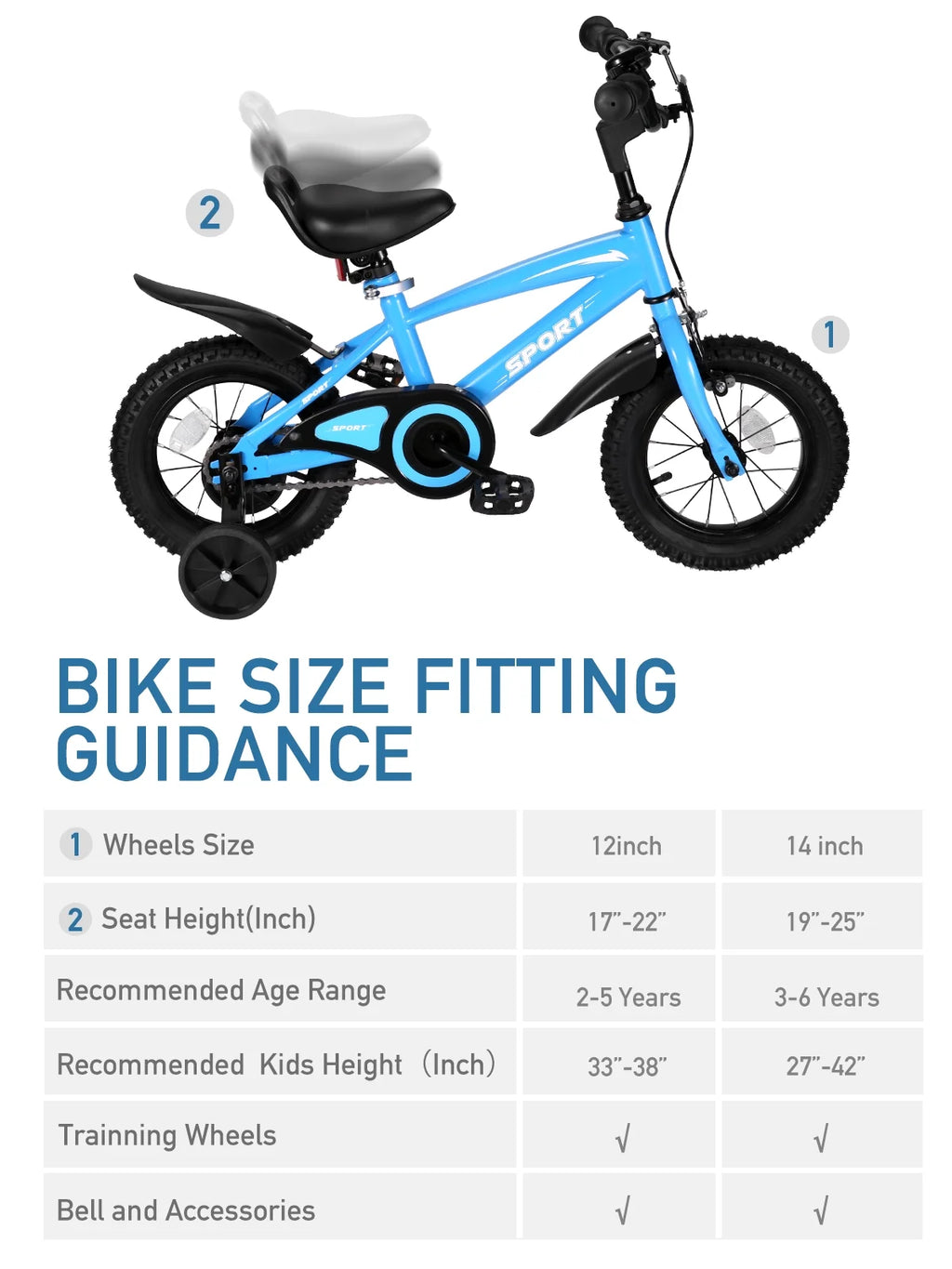 Blue Kids Bike X8731