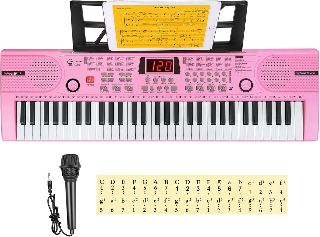 61 Key Electronic Keyboard with Lighted Keys F7013