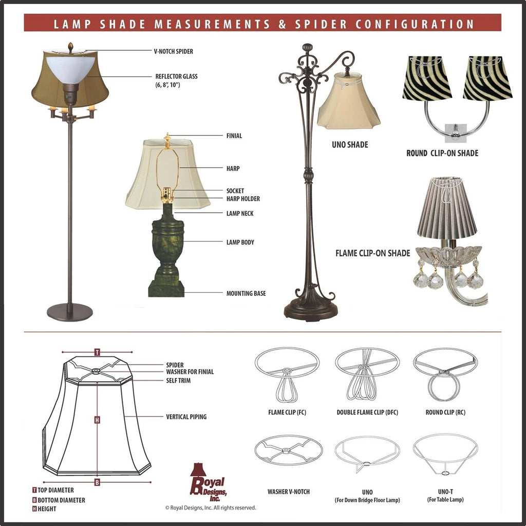 Burlap Lamp Shade, 7 x 20 x 12.5 N700