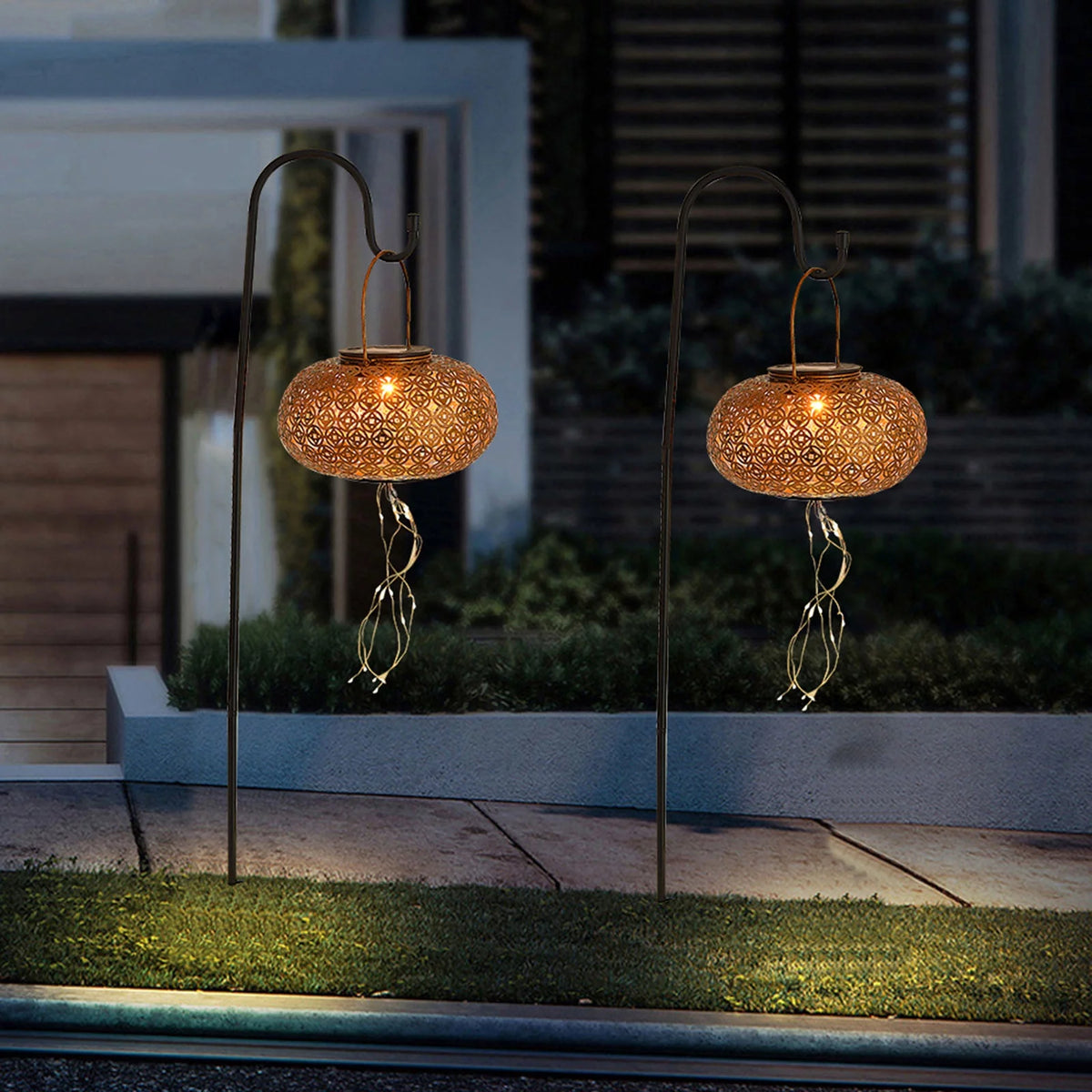 Solar Powered Chinese Lantern String Lamp A306