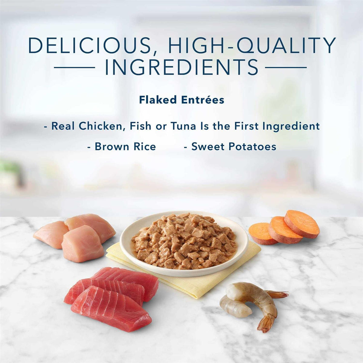 Tuna Chicken Fish Shrimp Flaked Variety Pack Wet Cat Food E167448