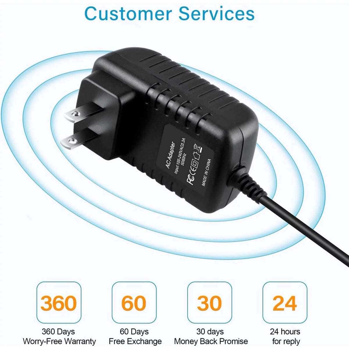 AC DC Adapter Power Supply Cord Wall Charger Z525