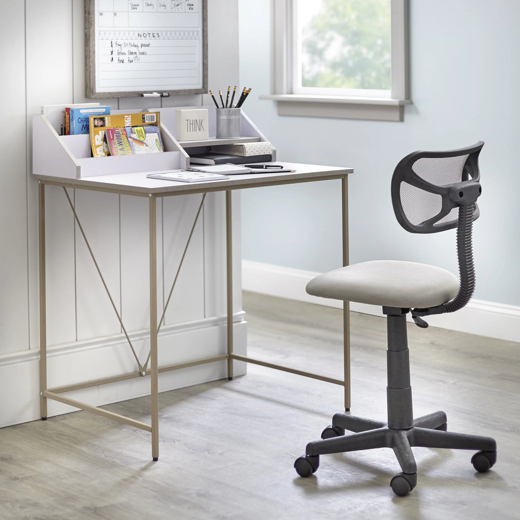 Kids Writing Desk with Chair and Hutch N5297
