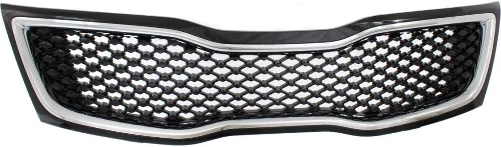 Black Grille Assembly with Chrome Molding O14423