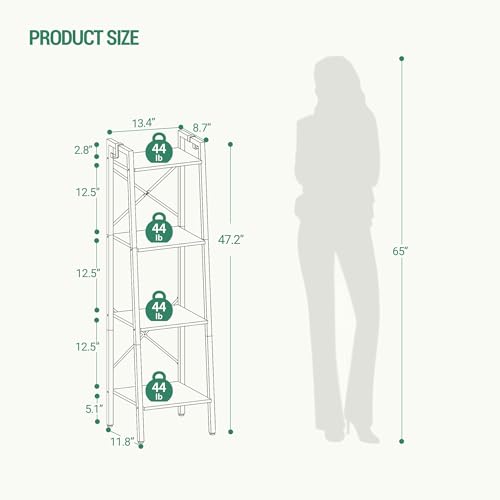 5-Tier Greige Ladder Shelf C822