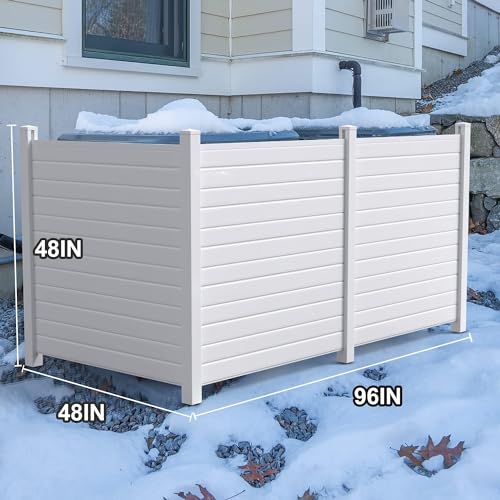 48"W X 48"H Outdoor Freestanding Vinyl Privacy Screen K4732