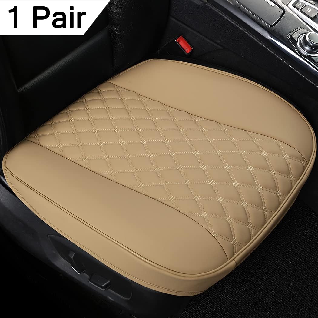 PU Car Seat Covers, Front Seat Protectors, Diamond Pattern Embroidery O910
