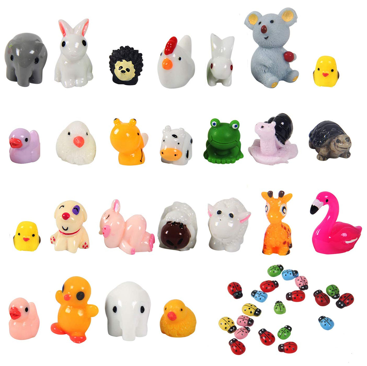 45Pcs Mini Animals Ornament Kits A91743