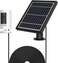 White Solar Panel with Wall Mount and 12ft Power Cable V168724